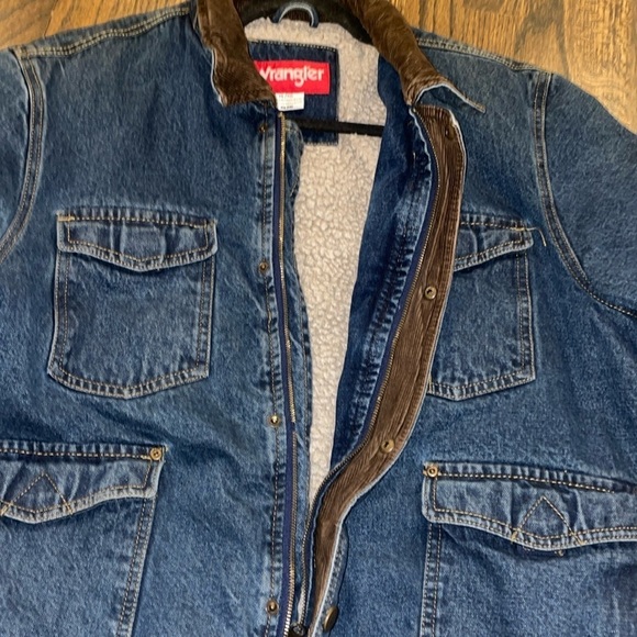 Vintage Wrangler Denim Sherpa Jacket - Picture 10 of 16